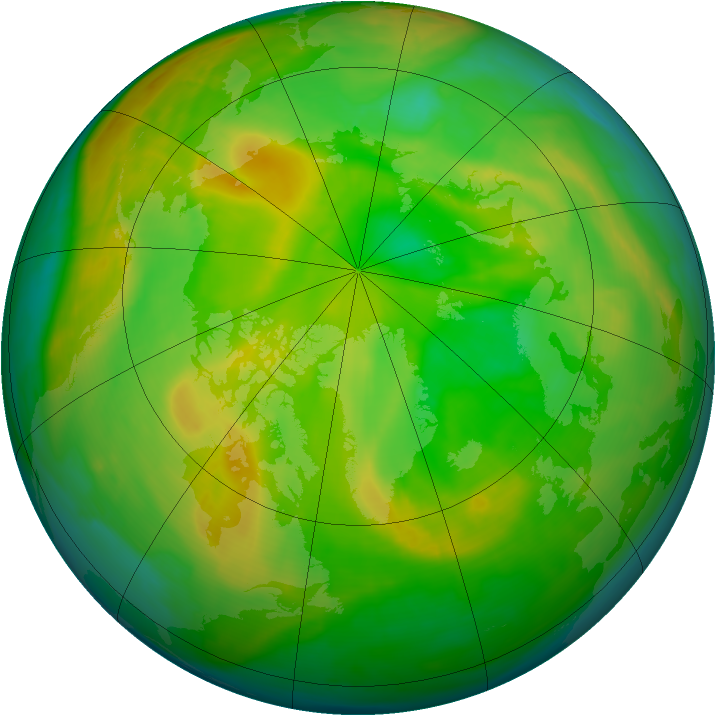 Arctic ozone map for 03 June 2008